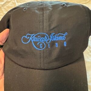 Antigua Black Golf Hat Performance Technology
